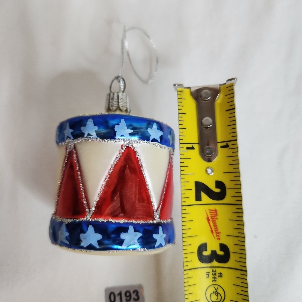 Ornaments Lot Of 17 Red White & Blue Blown Glass Vintage,Jim Shore,Kurt S Adler - Picture 15 of 16